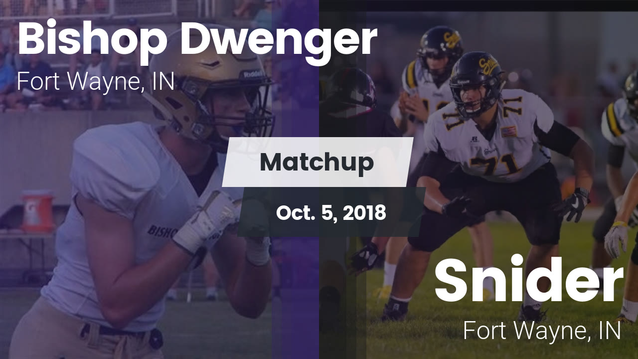 Fort Wayne Bishop Dwenger Hs Football Video Matchup Bishop