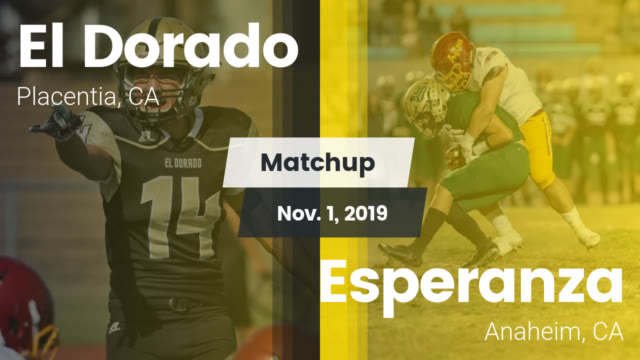 Boys Varsity Football El Dorado High School Placentia