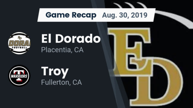 Boys Varsity Football El Dorado High School Placentia