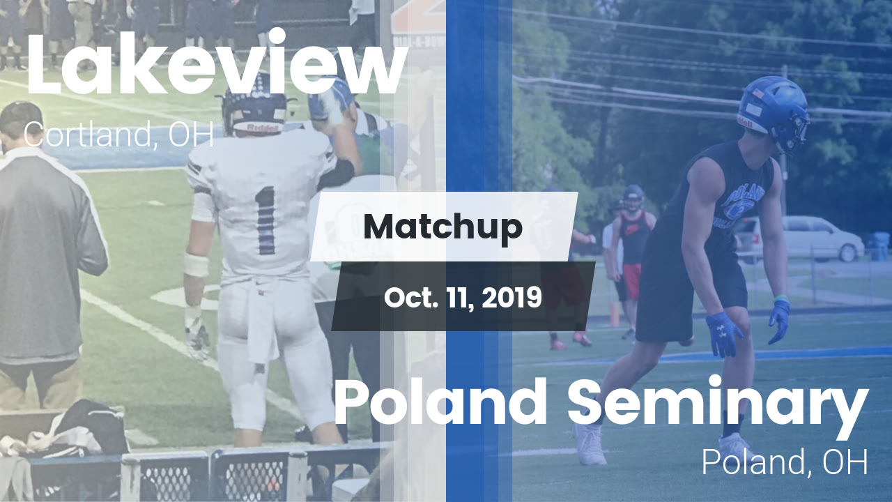 Lakeview Hs Football Video Matchup Lakeview Vs Poland Seminary