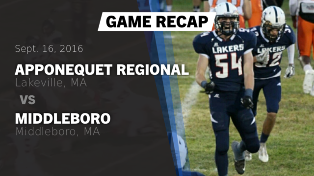 Boys Varsity Football Apponequet Regional High School