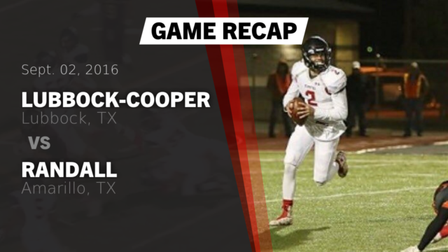 Boys Varsity Football Lubbock Cooper High School Lubbock