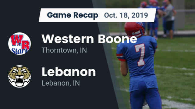 Boys Varsity Football Western Boone High School Thorntown