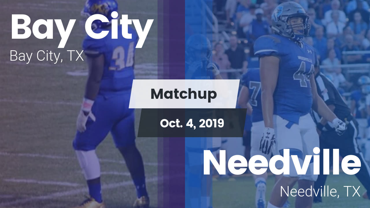 Bay City Hs Football Video Matchup Bay City Vs Needville 2019