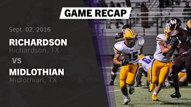 Boys Varsity Football Richardson High School Richardson Texas