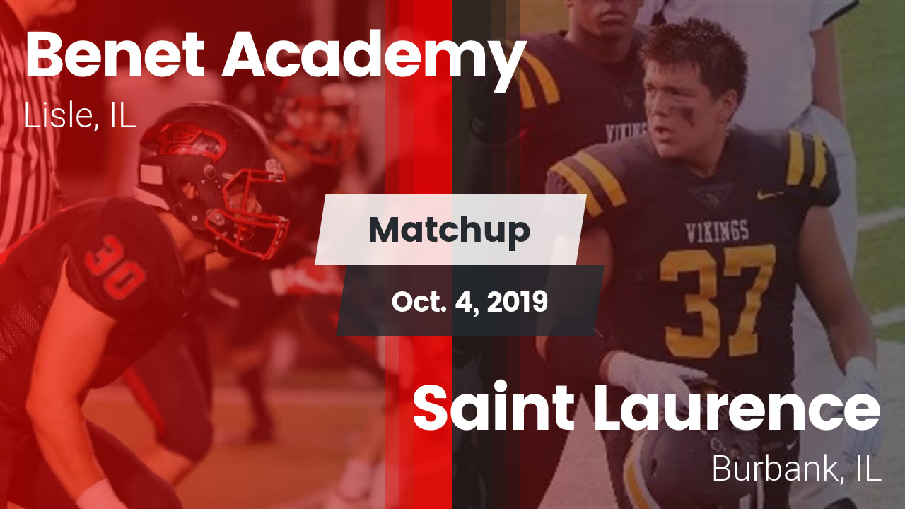 Benet Academy Hs Football Video Matchup Benet Academy High Vs