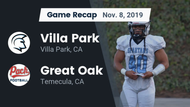 Boys Varsity Football Villa Park High School Villa Park