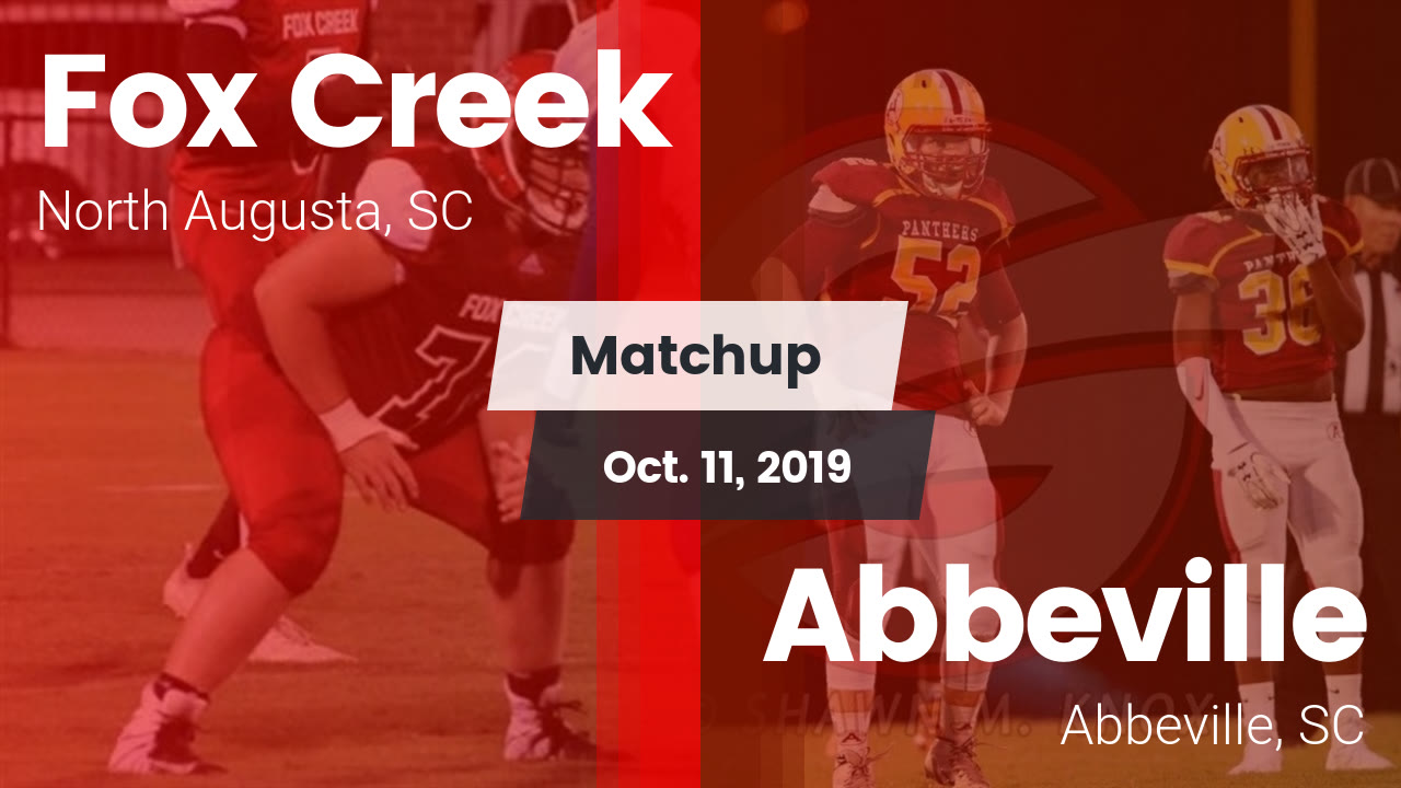 Fox Creek Hs Football Video Matchup Fox Creek Vs Abbeville 2019 Maxpreps