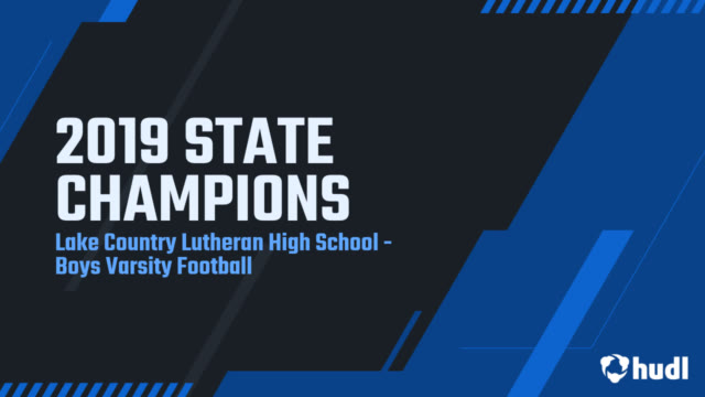Boys Varsity Football Lake Country Lutheran High School