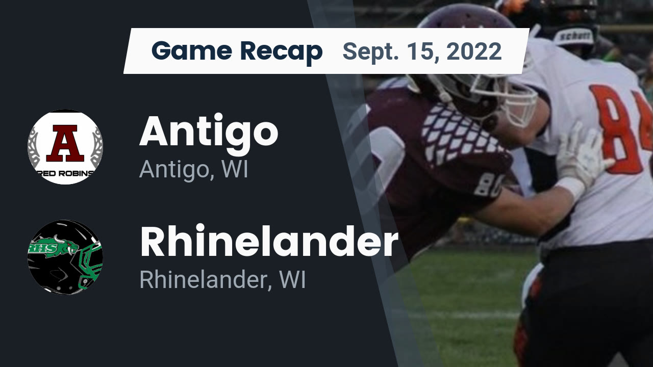 Recap Antigo vs. Rhinelander 2022 Antigo highlights Hudl