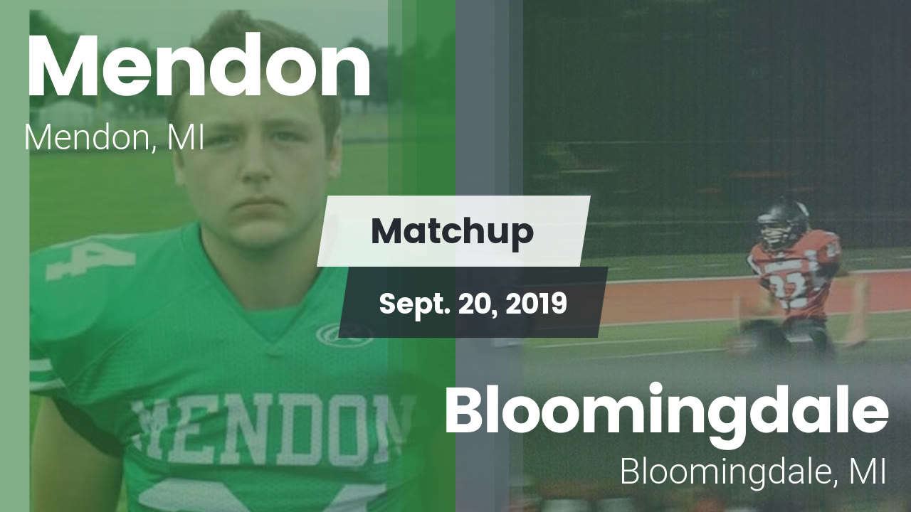Mendon Hs Football Video Matchup Mendon Vs Bloomingdale 2019