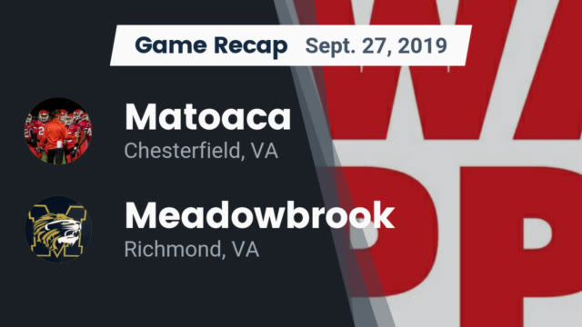 Varsity Football Matoaca High School Chesterfield Virginia