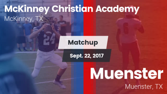 mckinney christian academy football score