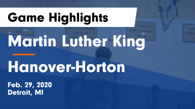 Boys Varsity Basketball Martin Luther King High School Detroit Michigan Basketball Hudl