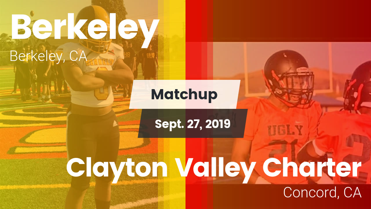 Berkeley Hs Football Video Matchup Berkeley Vs Clayton Valley