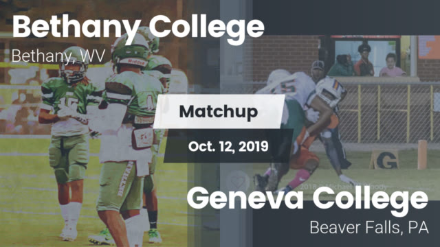 Mens Varsity Football Bethany College Bethany West Virginia