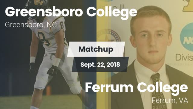 Mens Varsity Football Greensboro College Greensboro North