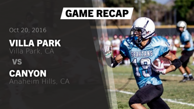 Freshman Football Villa Park High School Villa Park
