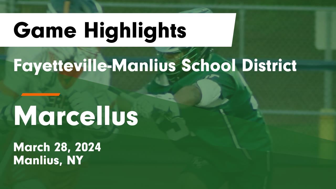 FayettevilleManlius School District vs Marcellus Game Highlights