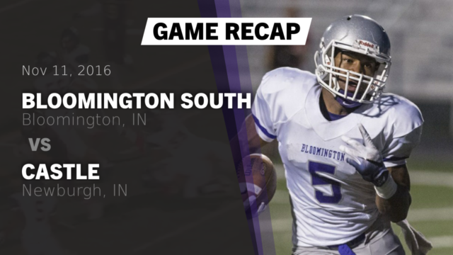 Boys Varsity Football Bloomington South High School