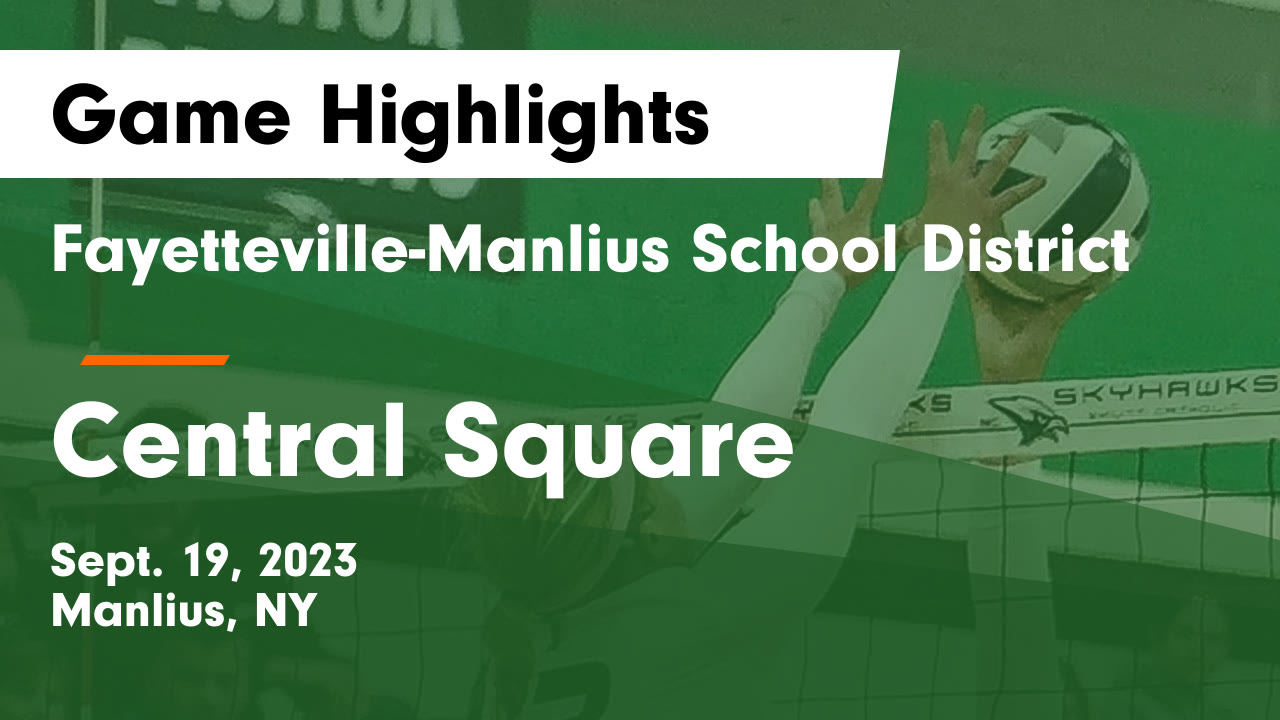 FayettevilleManlius School District vs Central Square Game Highlights
