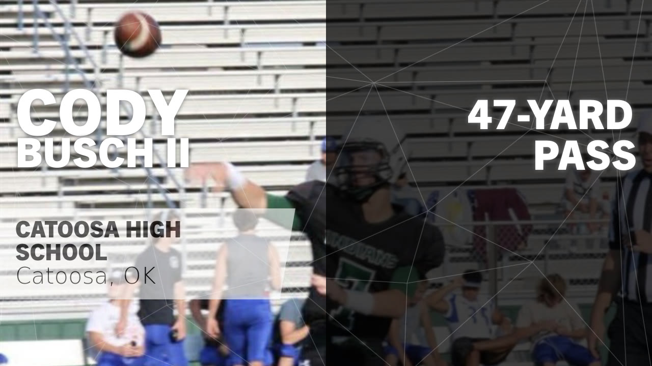 47-yard Pass vs Coweta - Cody Busch II highlights - Hudl