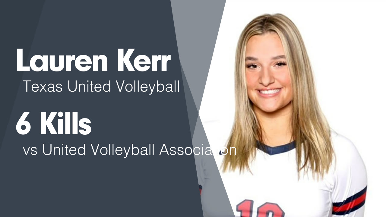 6 Kills vs United Volleyball Association Lauren Kerr highlights Hudl