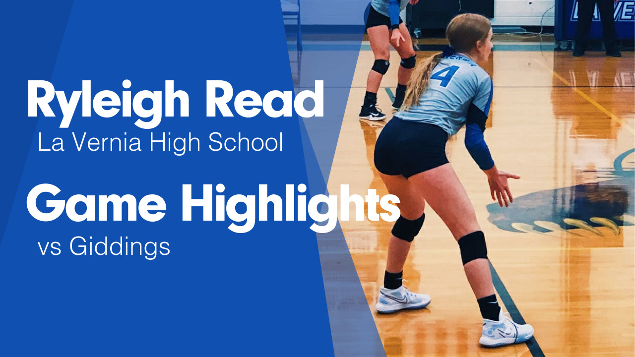 Game Highlights vs Giddings - Ryleigh Read highlights