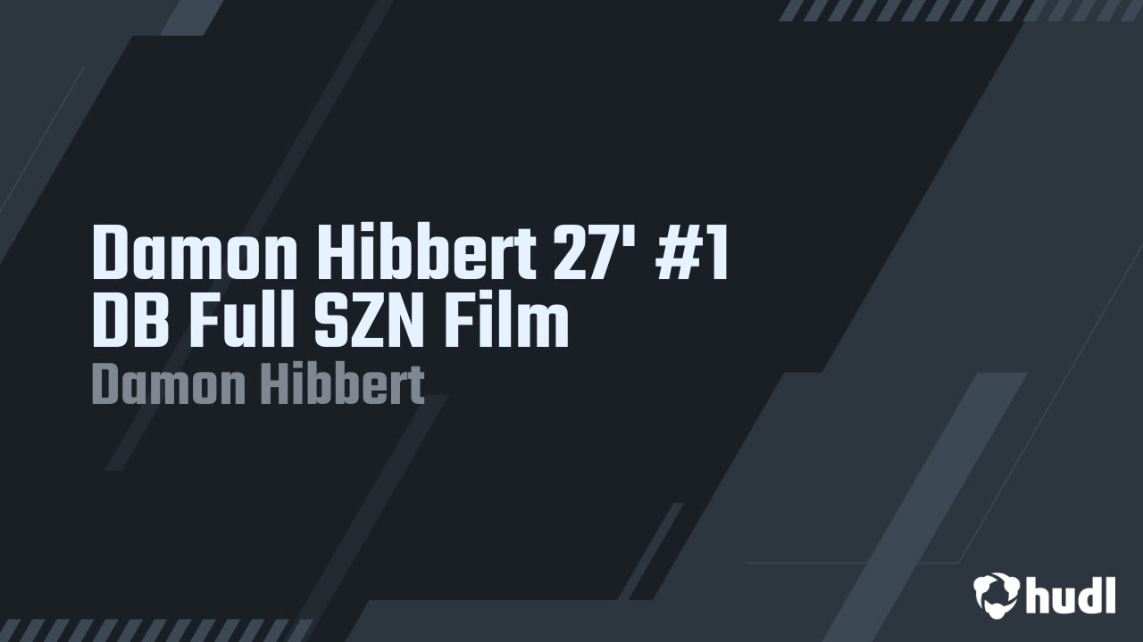 2025 Damon Hibbert 27' DB Film