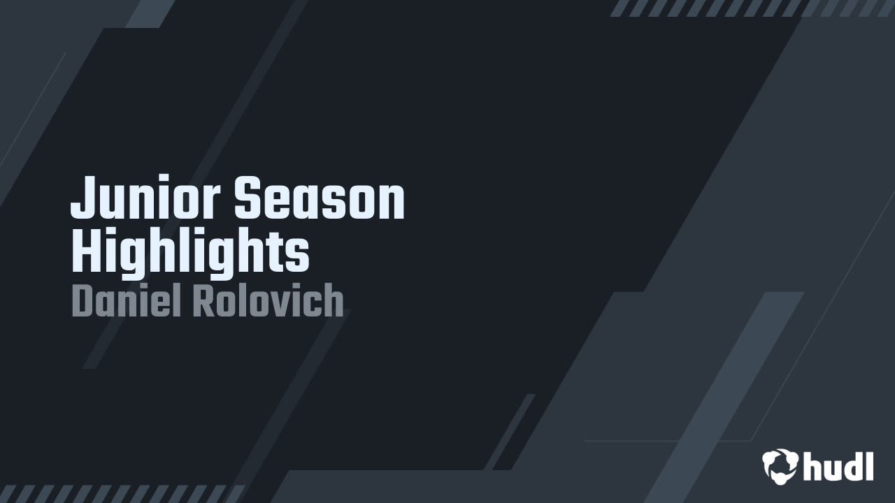 Daniel Rolovich Junior Season Highlights - Daniel Rolovich highlights - Hudl