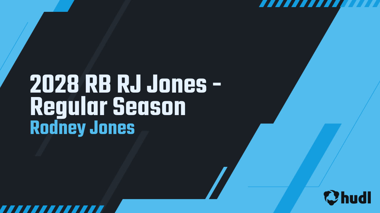 2028 RB RJ Jones - Regular Season - Rodney Jones highlights - Hudl