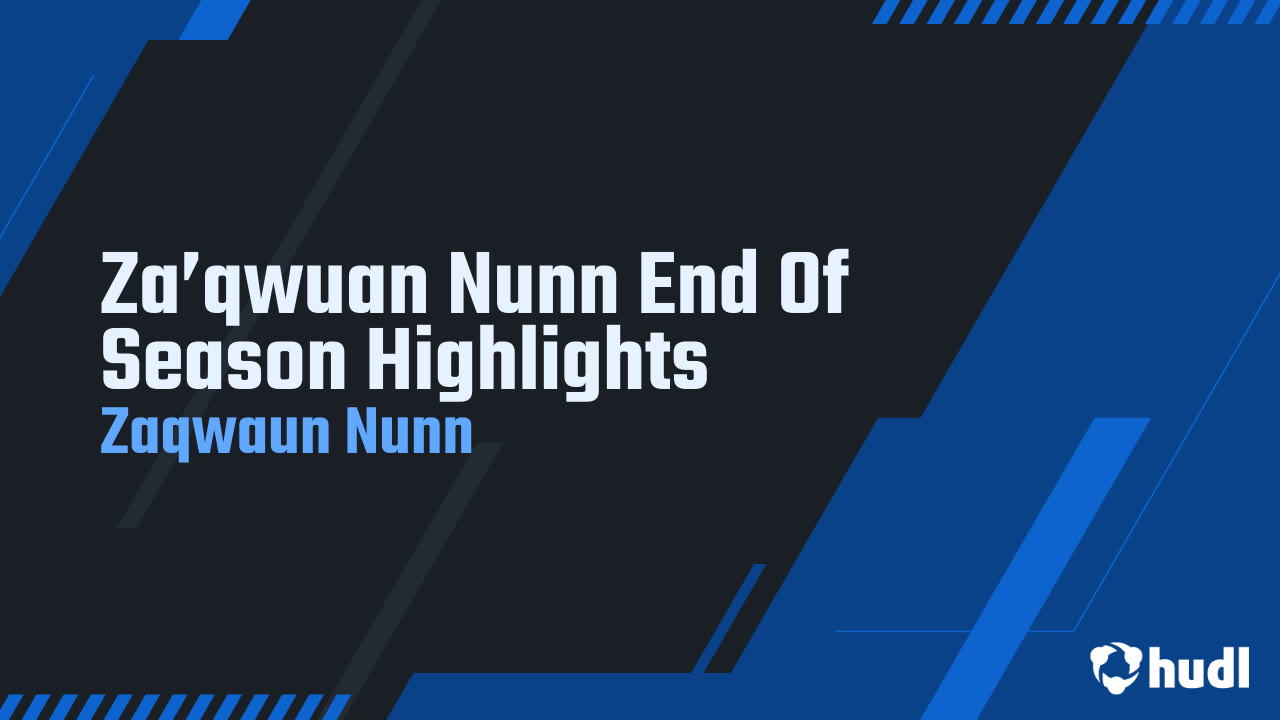 Zaqwaun Nunn - 2024 Junior Season Highlights
