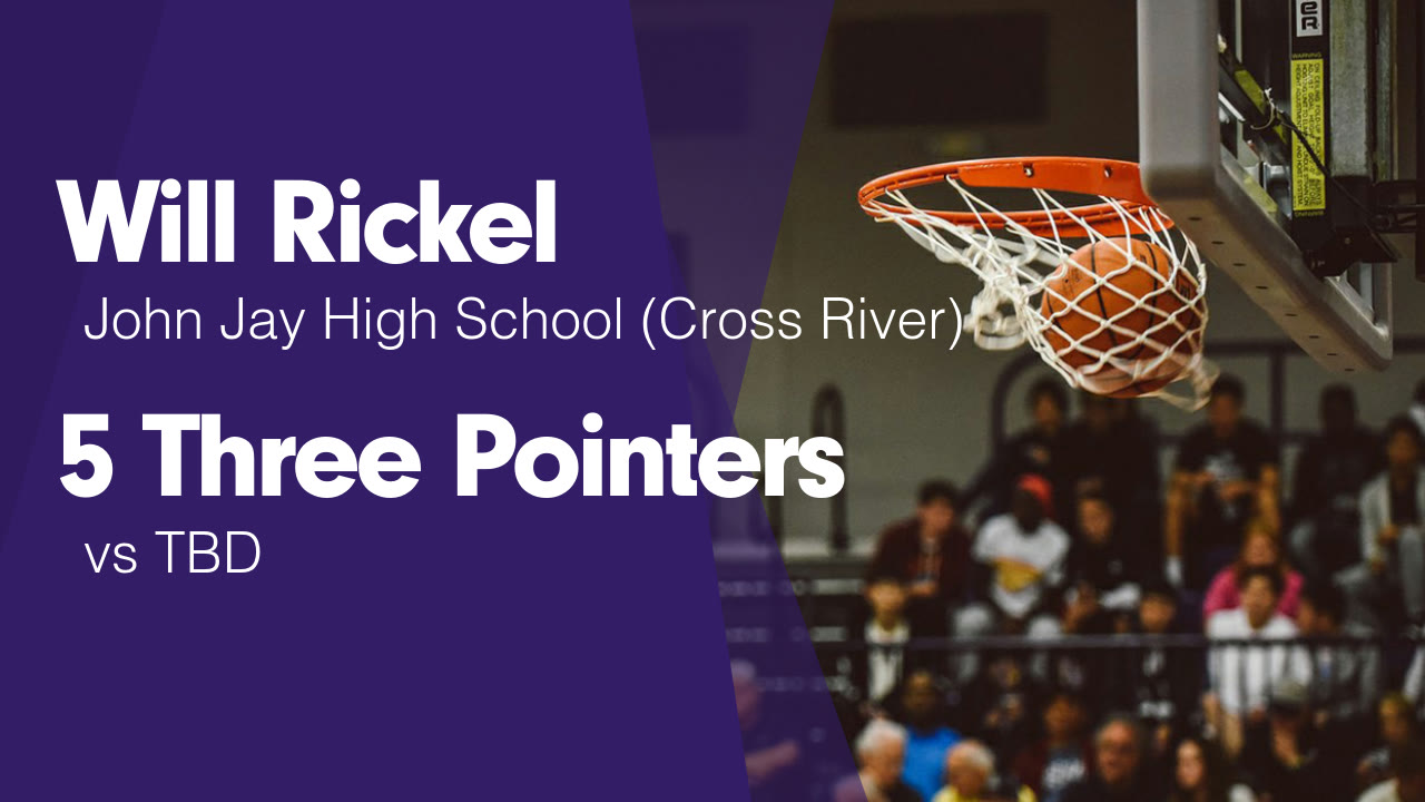 5 Three Pointers vs TBD - Will Rickel highlights - Hudl