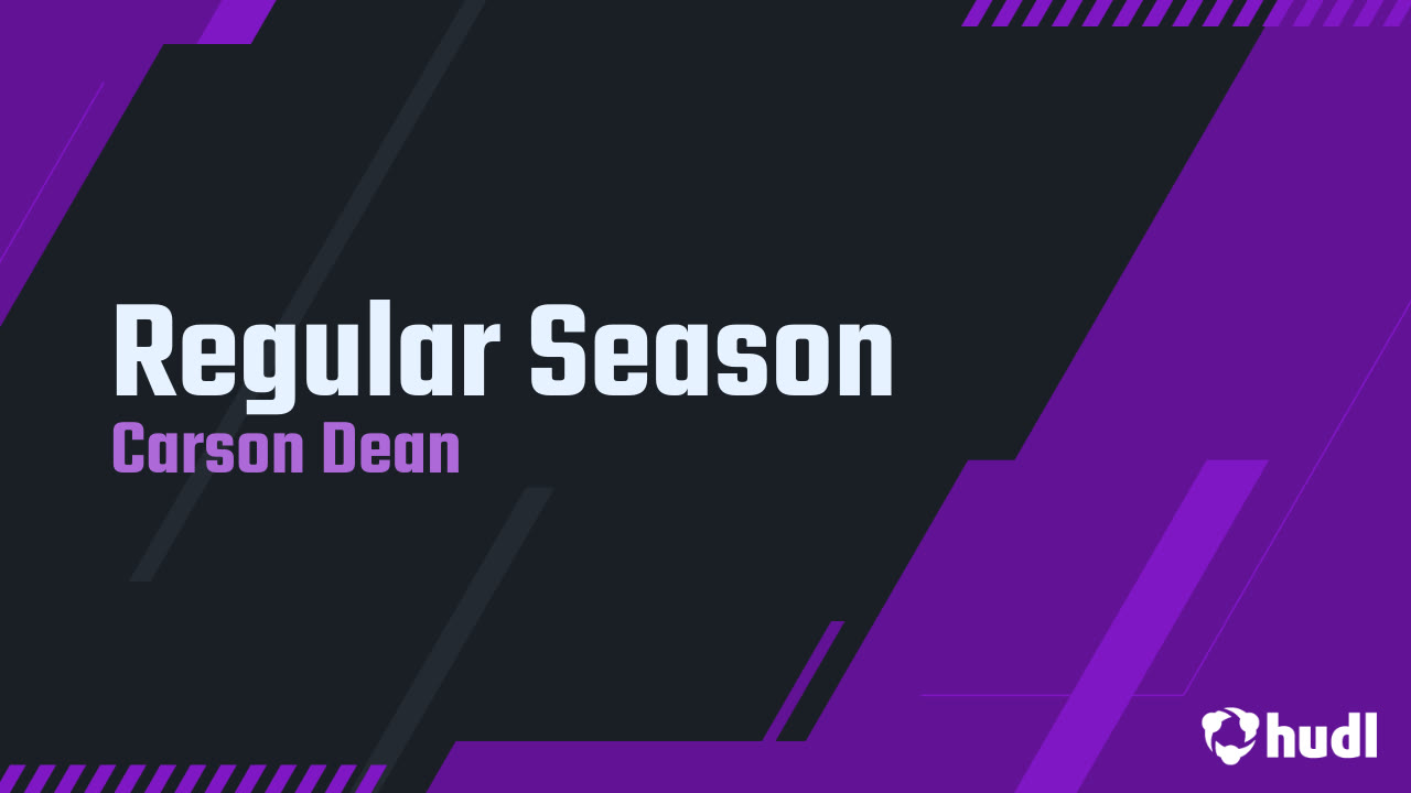 Regular Season - Carson Dean highlights - Hudl