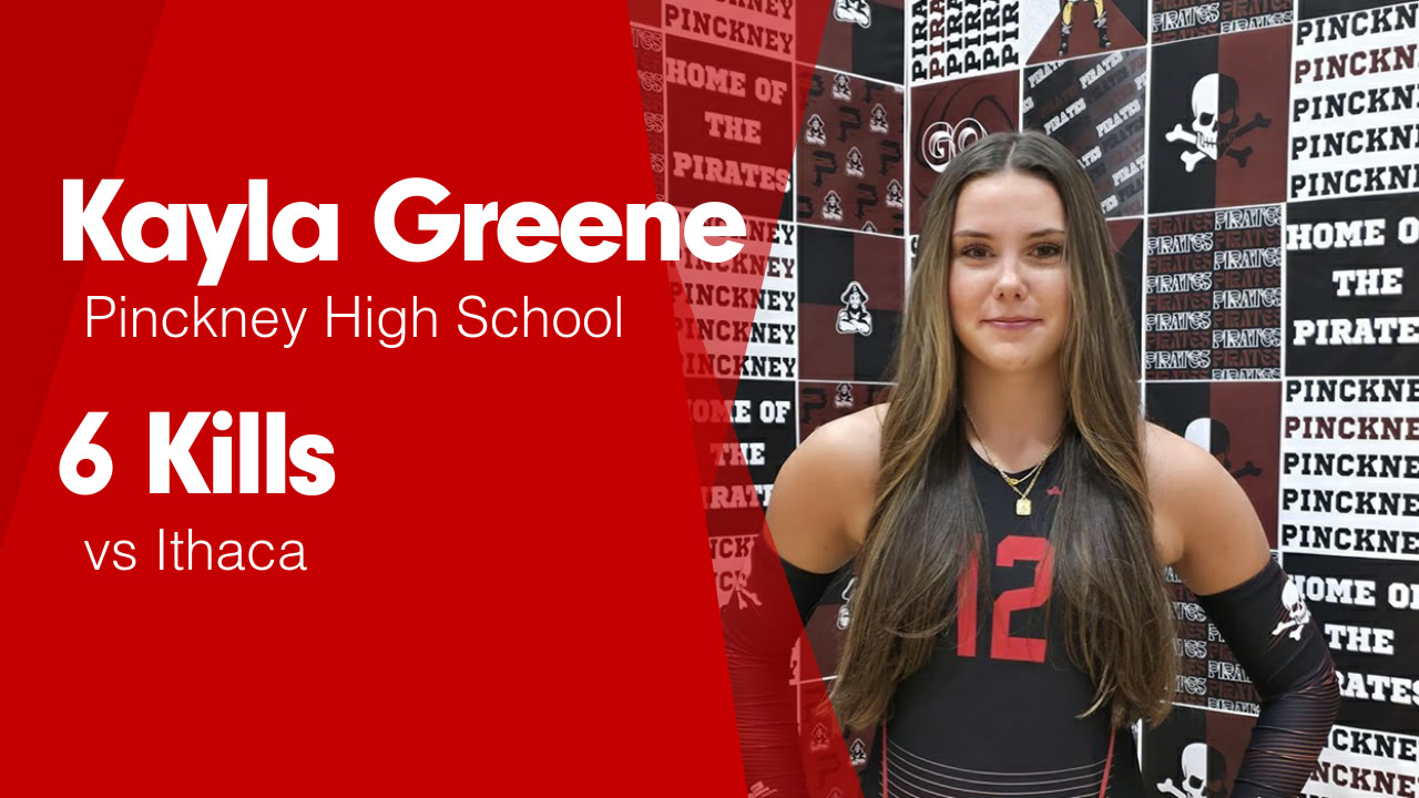 6 Kills vs Ithaca - Kayla Greene highlights - Hudl
