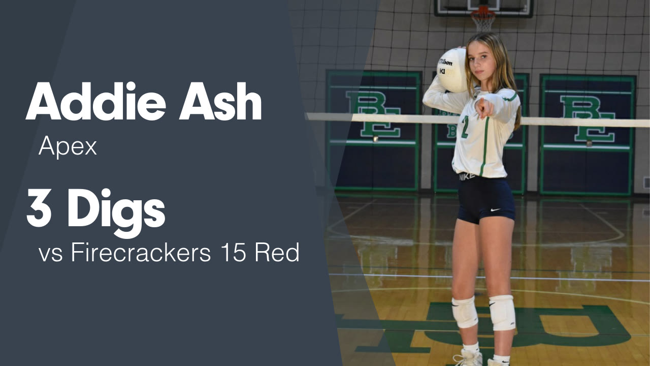 3 Digs vs Firecrackers 15 Red - Addie Ash highlights - Hudl
