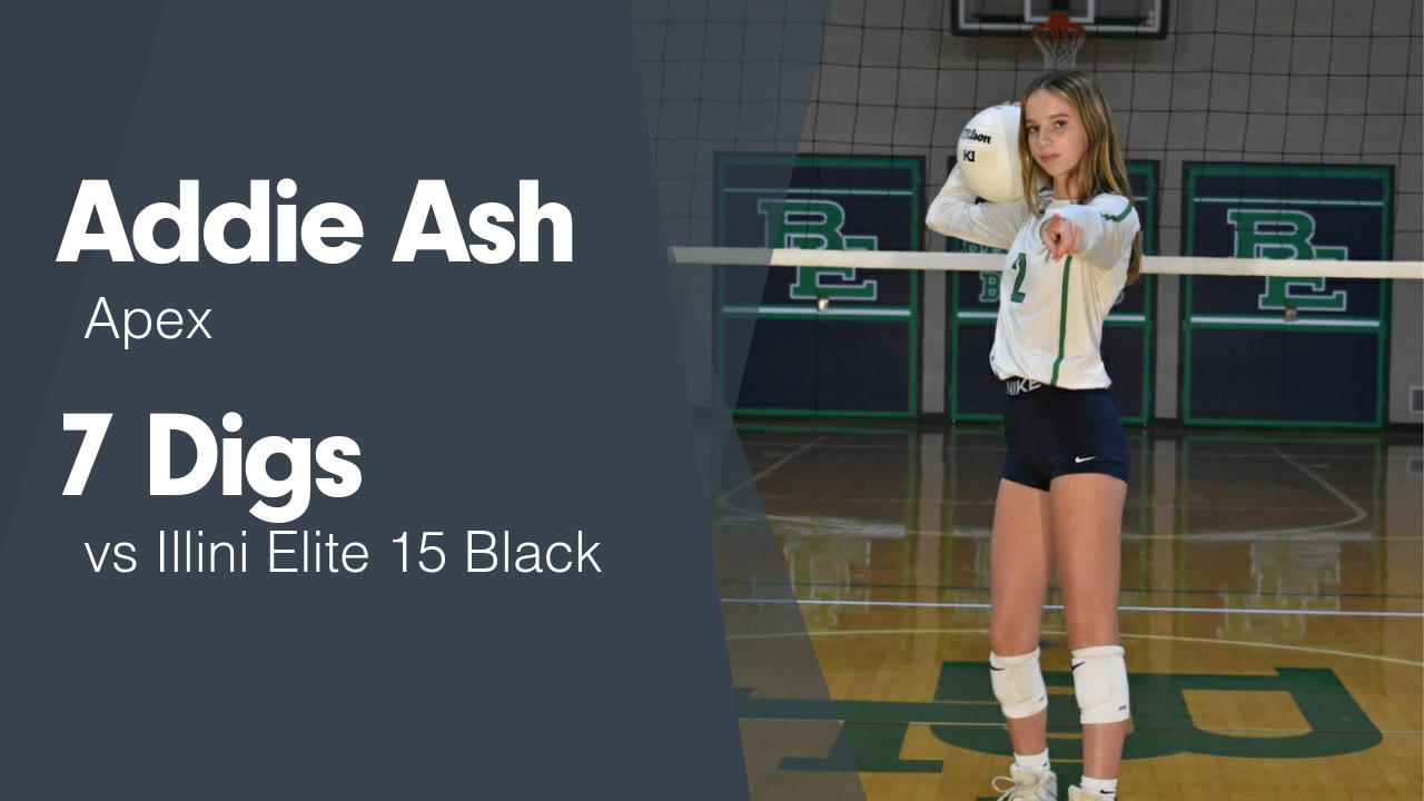 7 Digs vs Illini Elite 15 Black - Addie Ash highlights - Hudl